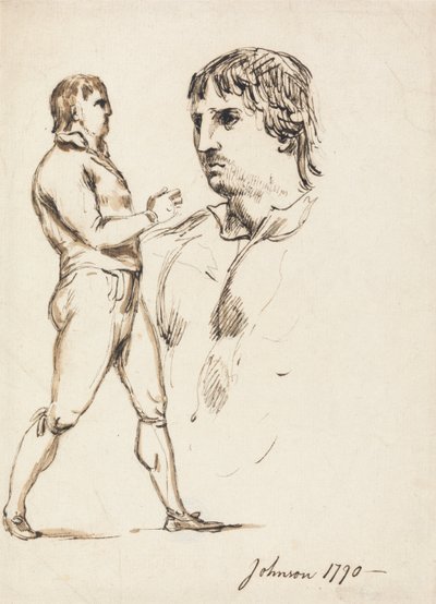 Portrait of the Pugilist Johnson by William Lock Ii